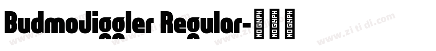 BudmoJiggler Regular字体转换